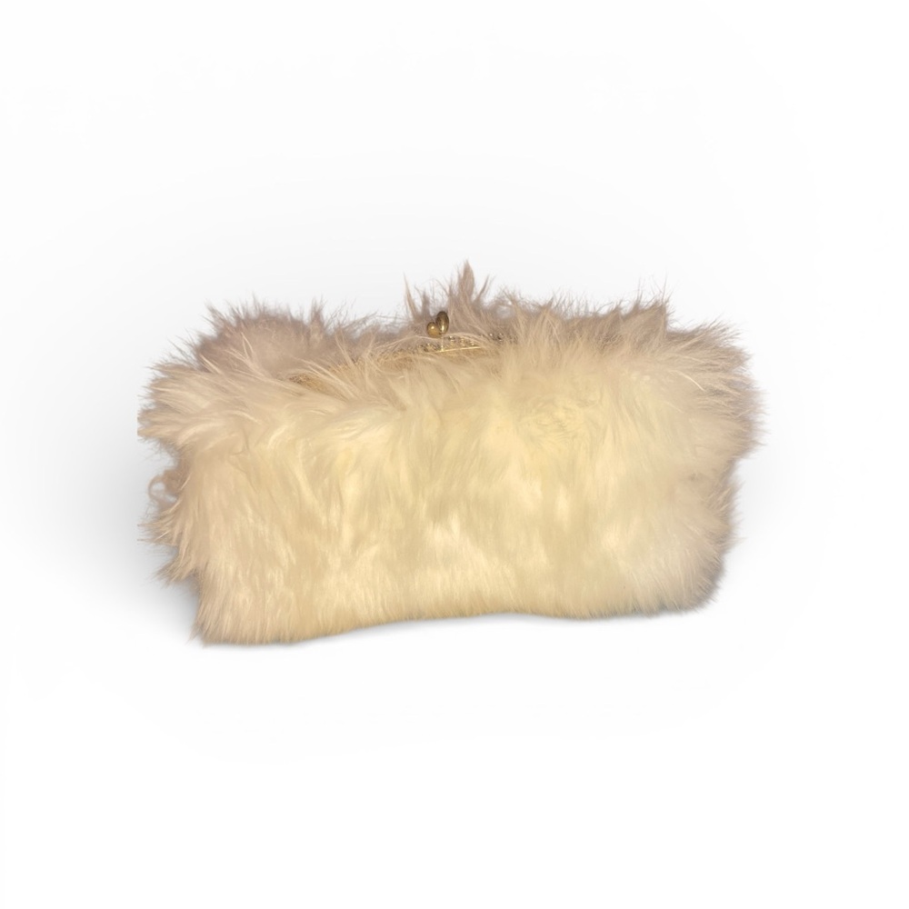 Fur clutch vintage bag super cute - Picture 3 of 6